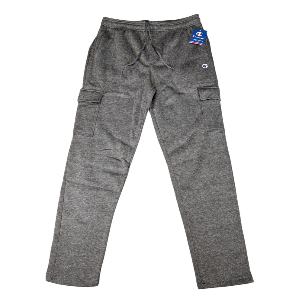 Champion Mens 2XL Heather Gray Fleece Cargo Sweatpants P441270 Y88618 NWT